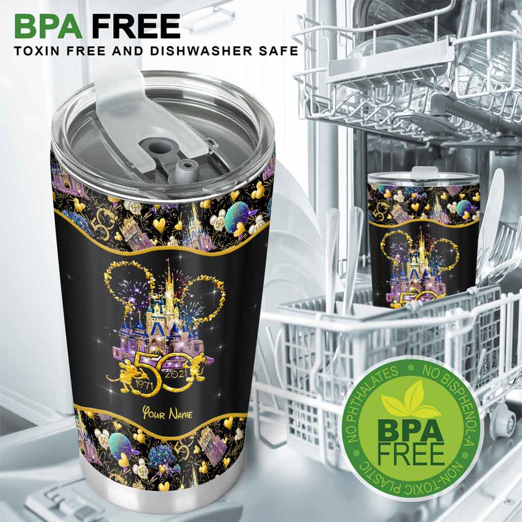 50th Anniversary Magic Kingdom - Personalized Mouse Magic Tumbler