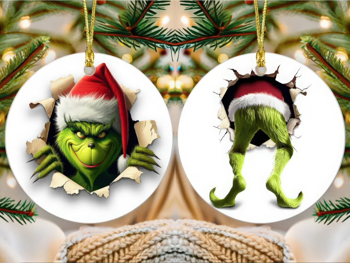 Grinch Breakthrough Holiday - Ceramic Ornament - 02