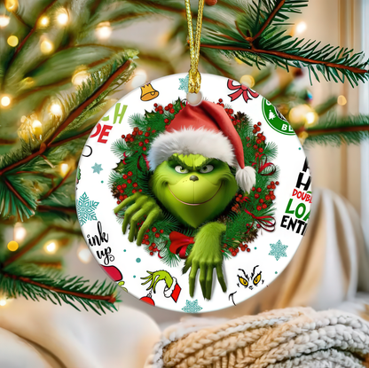 Grinch Breakthrough Holiday - Ceramic Ornament - 03