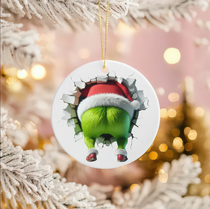 Grinch Breakthrough Holiday - Ceramic Ornament