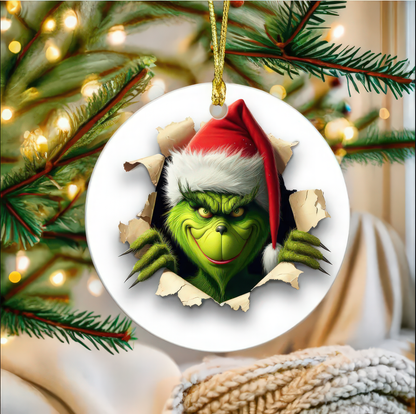 Grinch Breakthrough Holiday - Ceramic Ornament - 02