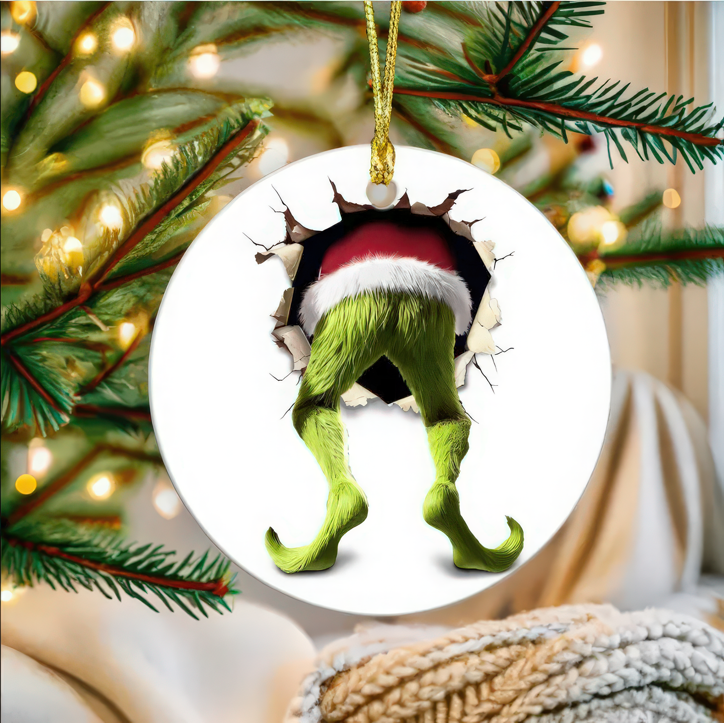 Grinch Breakthrough Holiday - Ceramic Ornament - 02