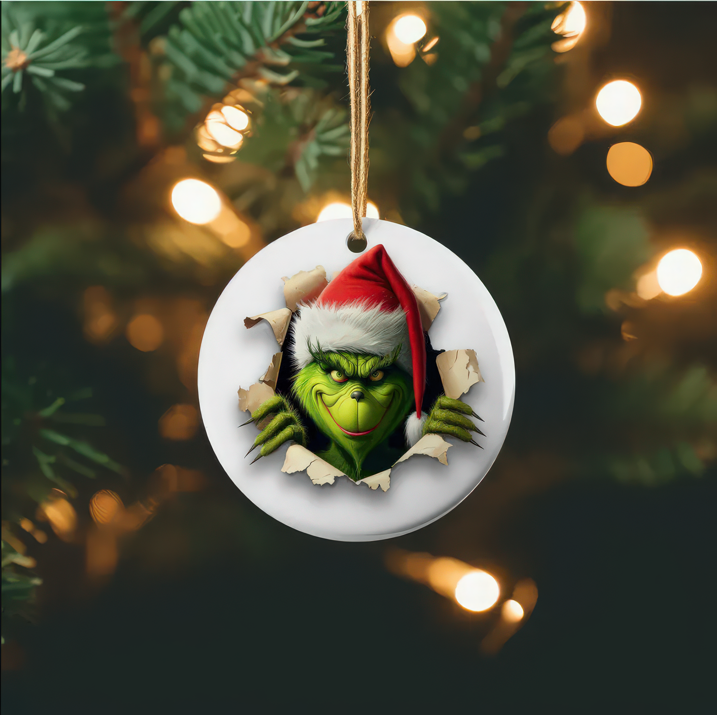 Grinch Breakthrough Holiday - Ceramic Ornament - 02