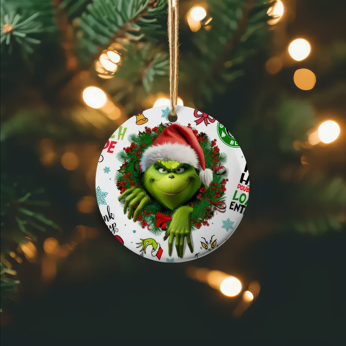 Grinch Breakthrough Holiday - Ceramic Ornament - 03