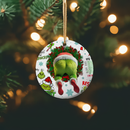 Grinch Breakthrough Holiday - Ceramic Ornament - 03