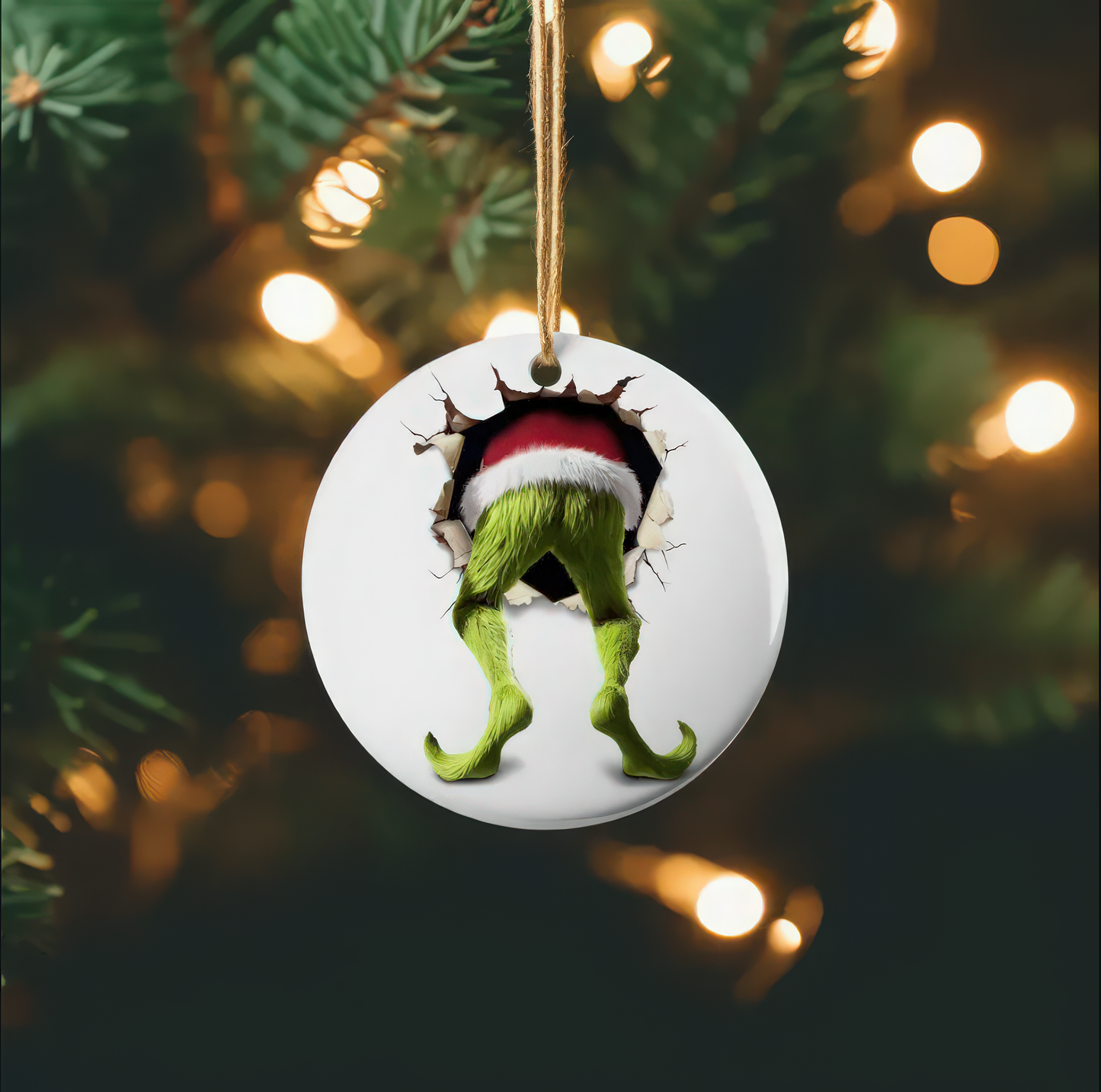 Grinch Breakthrough Holiday - Ceramic Ornament - 02