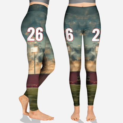 Any Sport, Name, Postion, Number, Team.... - Personalized Football Hoodie and Leggings