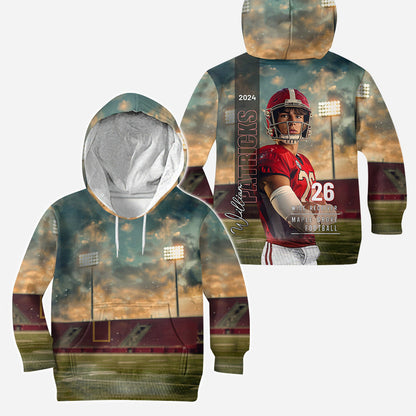 Any Sport, Name, Postion, Number, Team.... - Personalized Football Hoodie and Leggings