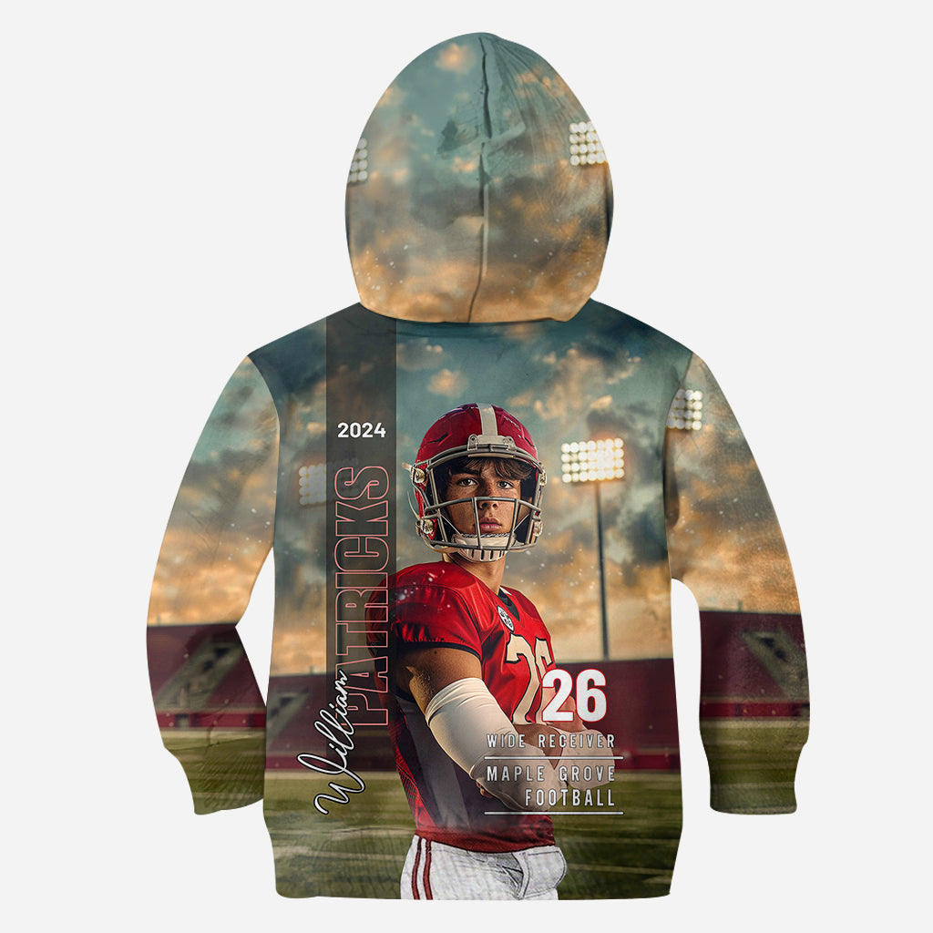 Any Sport, Name, Postion, Number, Team.... - Personalized Football Hoodie and Leggings