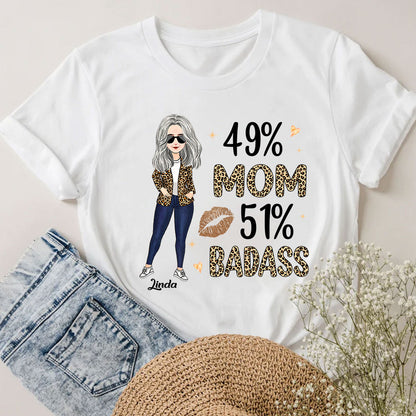 49% Mom 51% Badass - Personalized Mother's Day Mother T-shirt and Hoodie