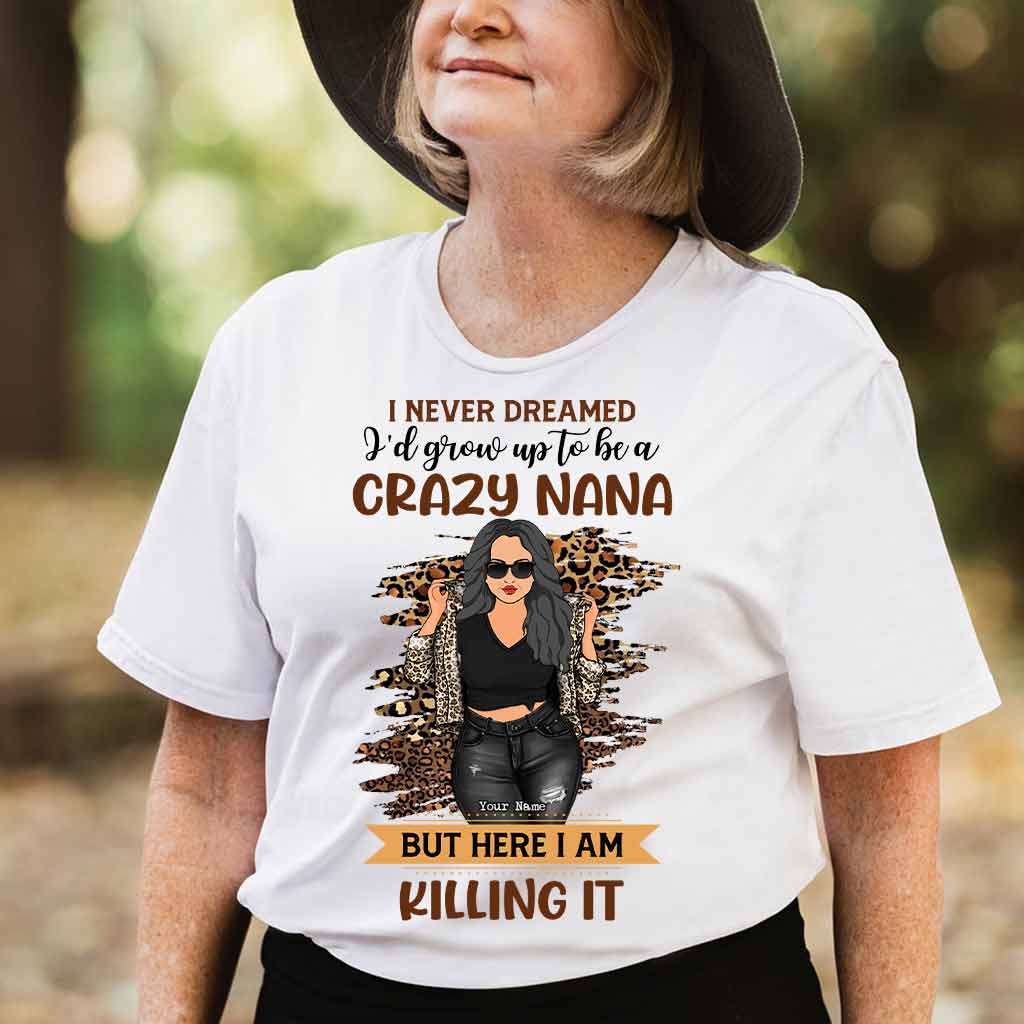 A Crazy Nana - Personalized Grandma T-shirt and Hoodie