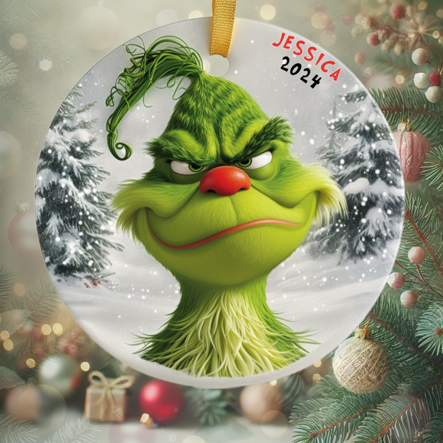 The Grinch’s Holiday Expressions - Personalized Ceramic Ornament