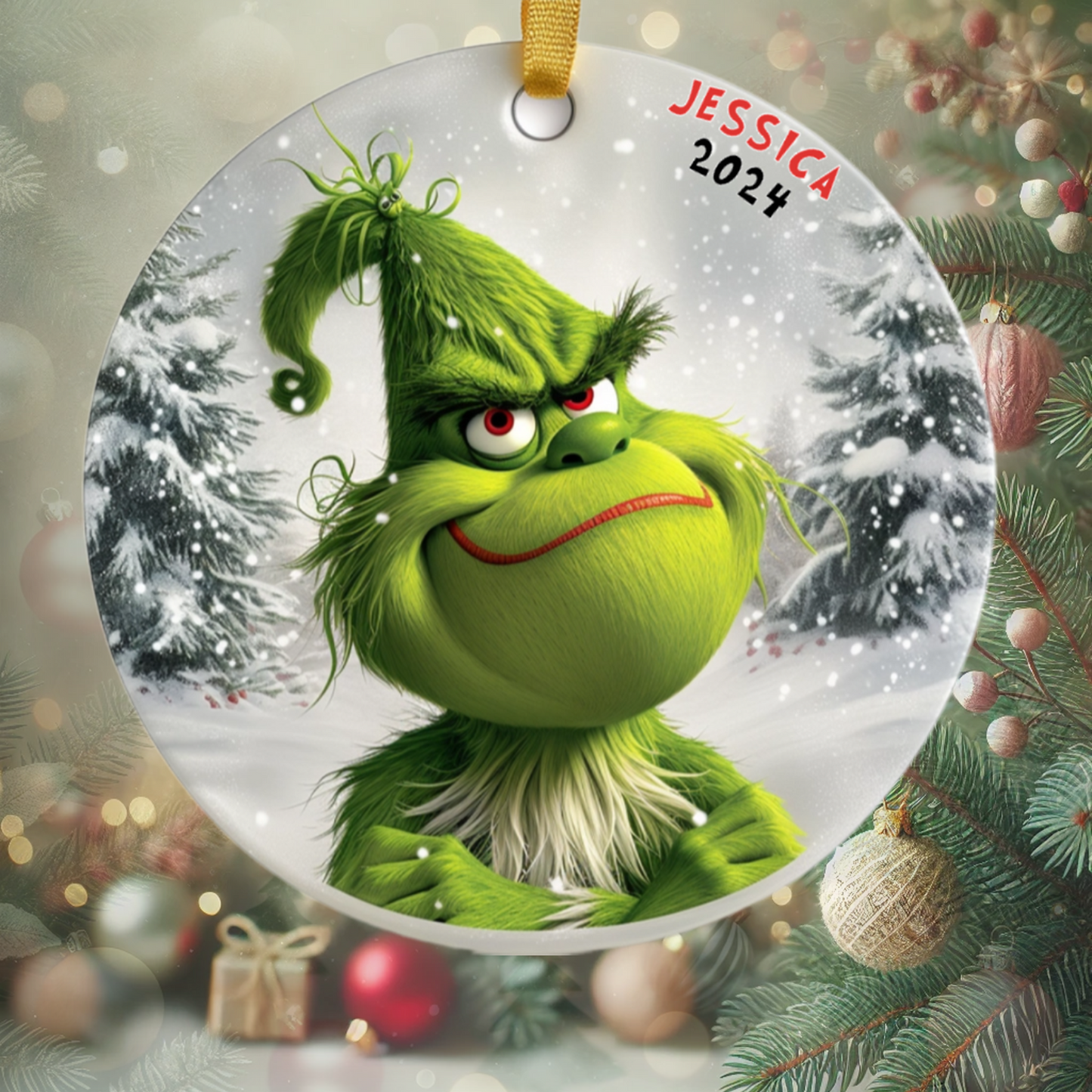 The Grinch’s Holiday Expressions - Personalized Ceramic Ornament