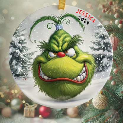 The Grinch’s Holiday Expressions - Personalized Ceramic Ornament