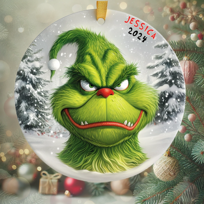 The Grinch’s Holiday Expressions - Personalized Ceramic Ornament