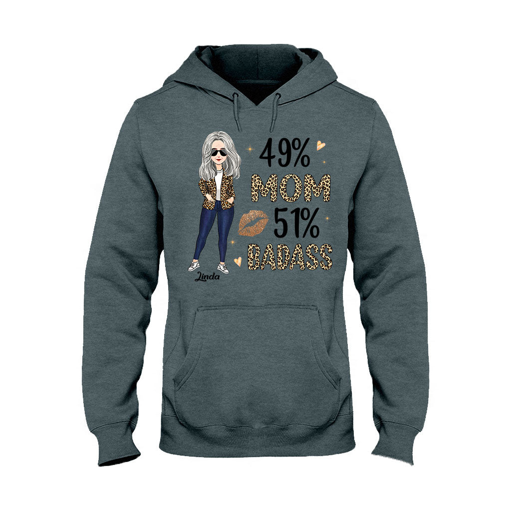 49% Mom 51% Badass - Personalized Mother's Day Mother T-shirt and Hoodie