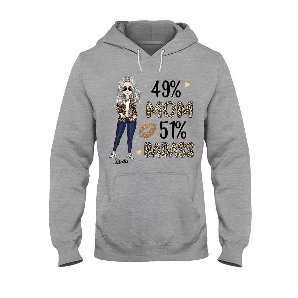 49% Mom 51% Badass - Personalized Mother's Day Mother T-shirt and Hoodie