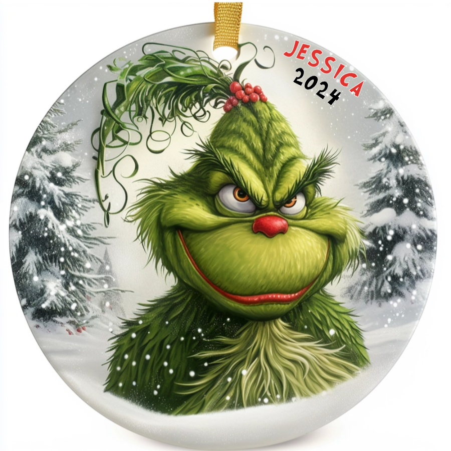 The Grinch’s Holiday Expressions - Personalized Ceramic Ornament