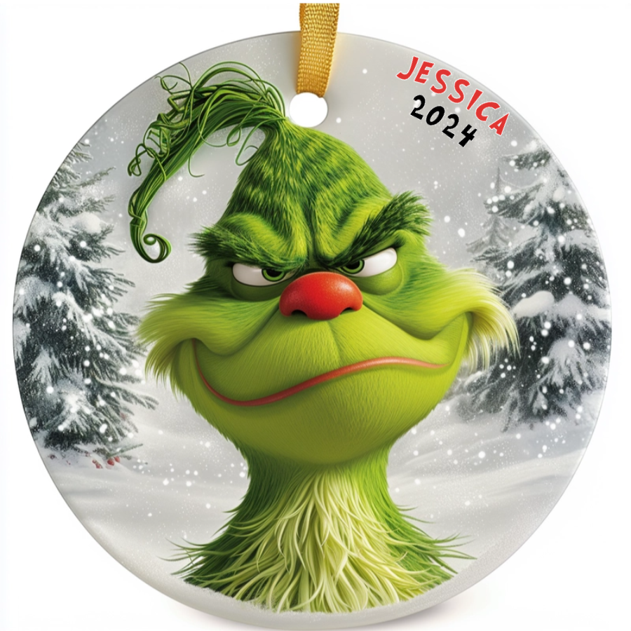 The Grinch’s Holiday Expressions - Personalized Ceramic Ornament