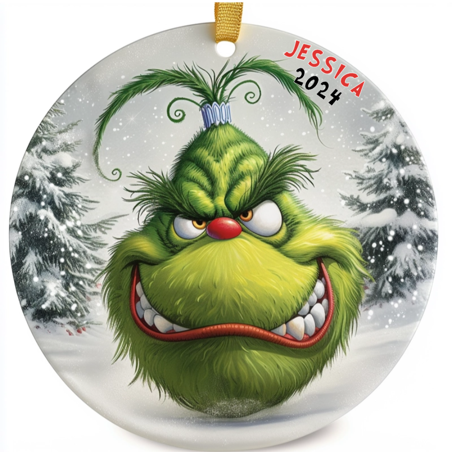 The Grinch’s Holiday Expressions - Personalized Ceramic Ornament