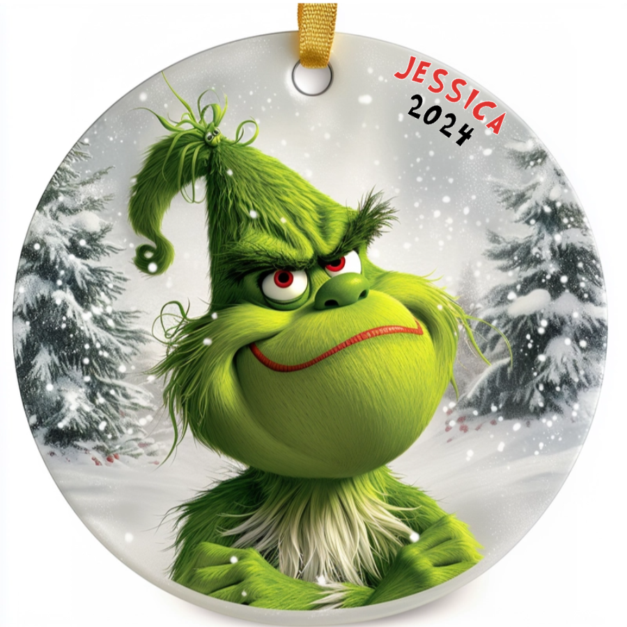 The Grinch’s Holiday Expressions - Personalized Ceramic Ornament