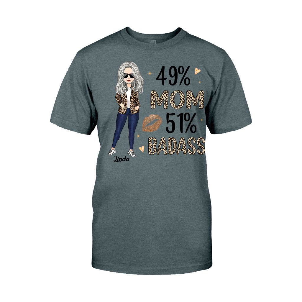 49% Mom 51% Badass - Personalized Mother's Day Mother T-shirt and Hoodie