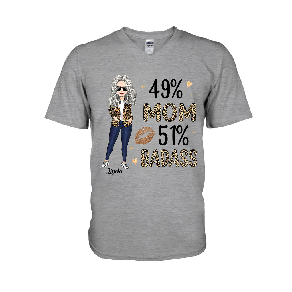 49% Mom 51% Badass - Personalized Mother's Day Mother T-shirt and Hoodie