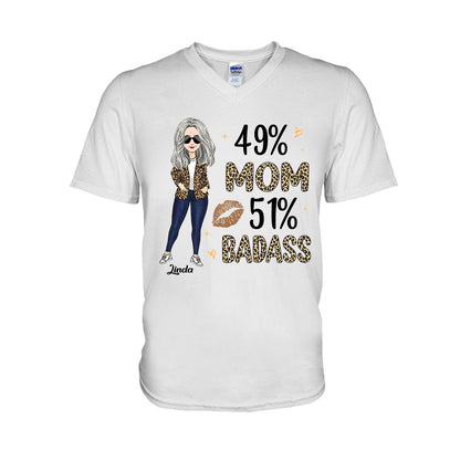 49% Mom 51% Badass - Personalized Mother's Day Mother T-shirt and Hoodie