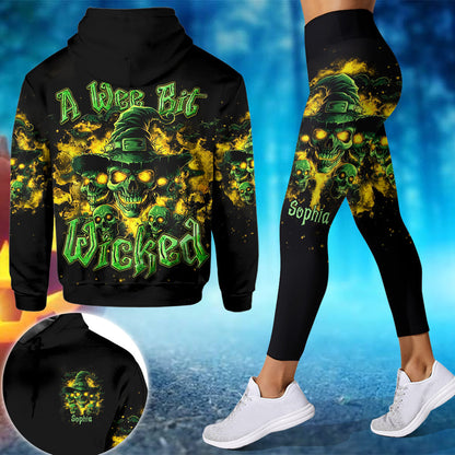 A Wee Bit Wicked - Personalized Skull Hoodie and Leggings