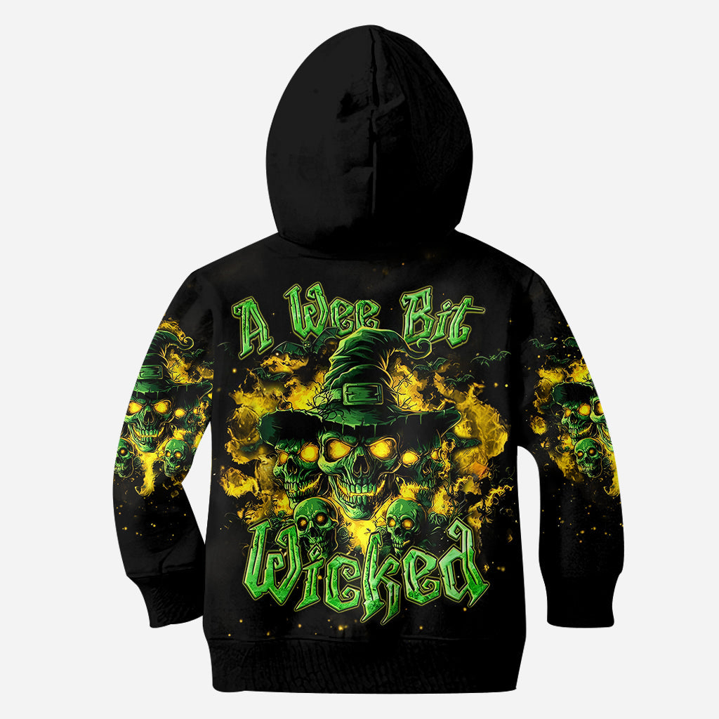 A Wee Bit Wicked - Personalized Skull Hoodie and Leggings