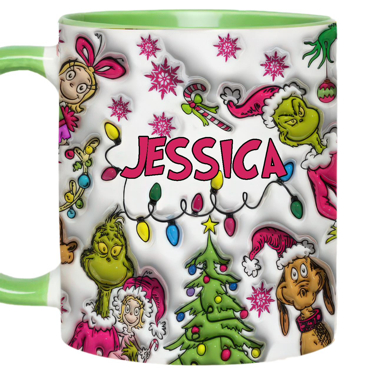 Personalized Accent Mug 2024 Christmas