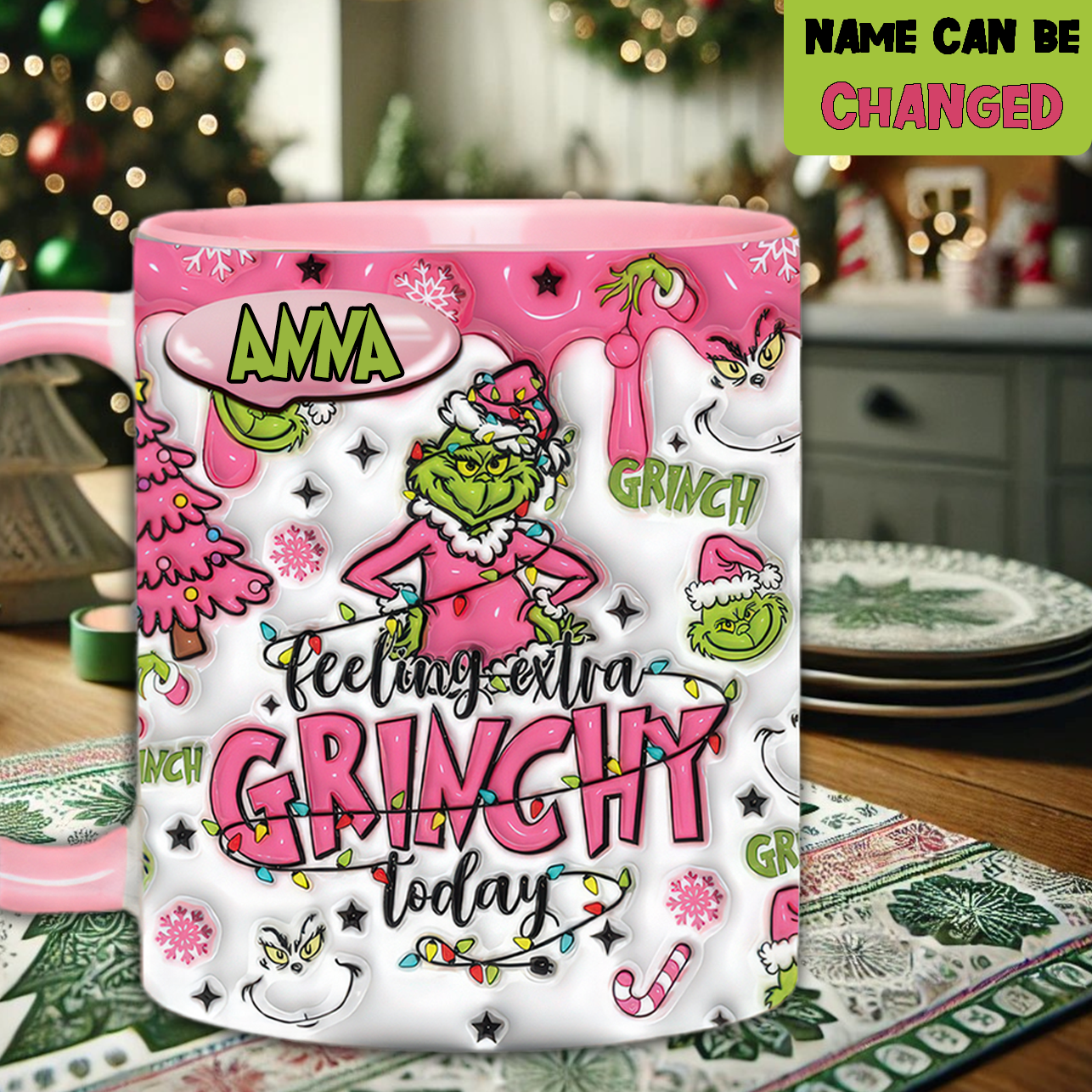 Stole Christmas Personalized Accent Mug