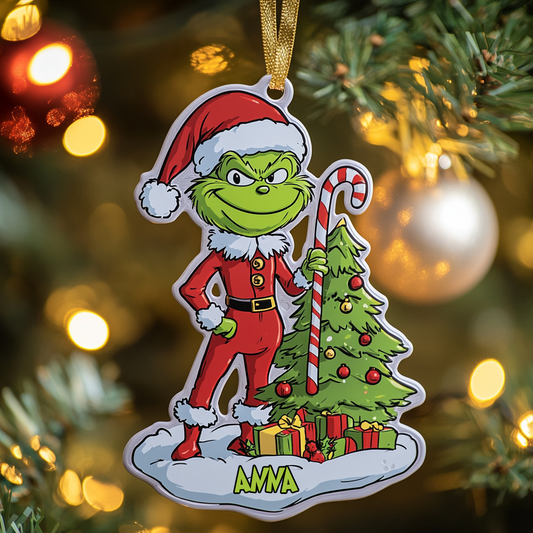 Merry Mischief -  Personalized Stole Christmas Custom Shaped Ornament