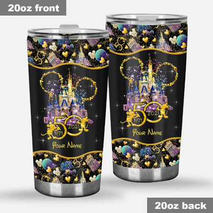 50th Anniversary Magic Kingdom - Personalized Mouse Magic Tumbler